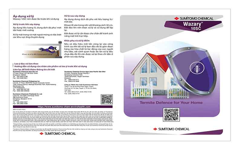 Thuốc trừ mối, diệt mối Wazary 10SC