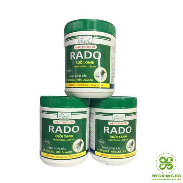 THUỐC DIỆT RUỒI XANH RADO - HỦ 500GR